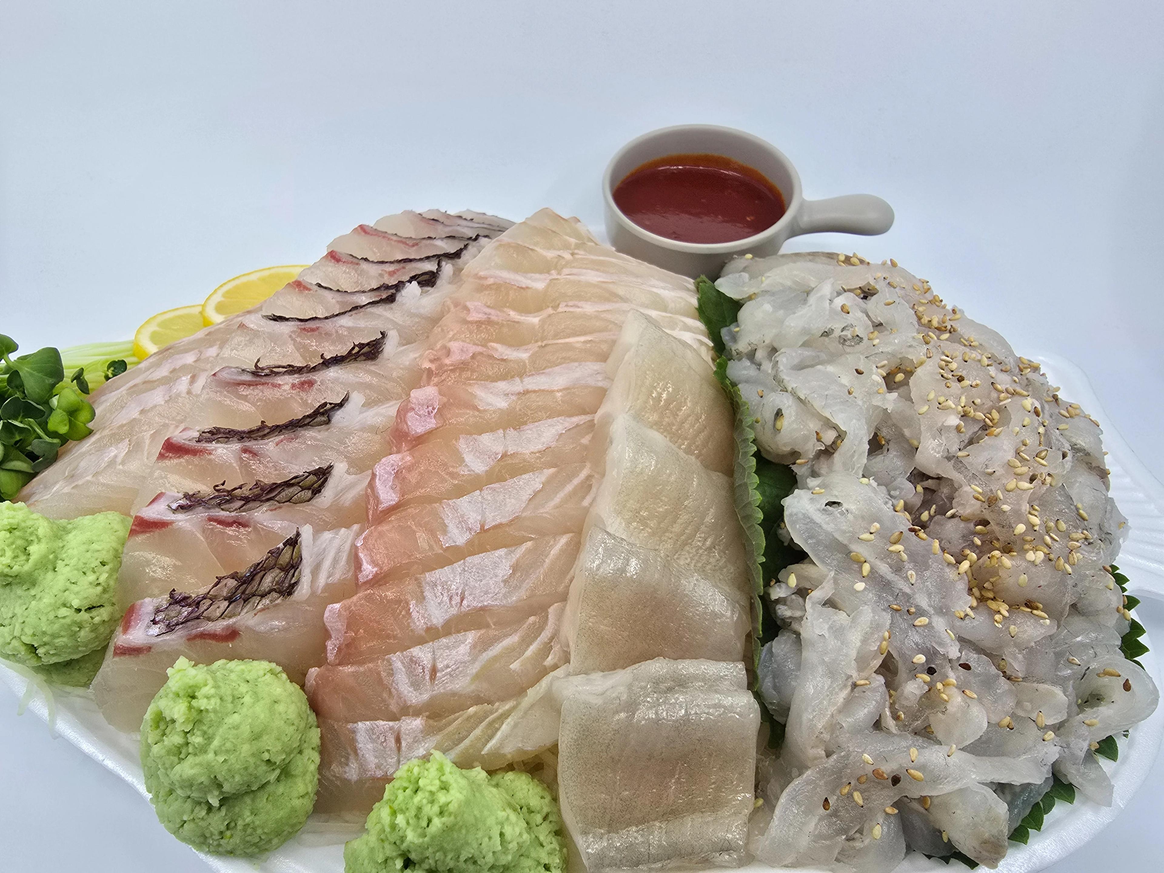 광어+참돔+도다리세꼬시